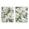 Stupell Industries White Blossoms & Leaves 2pc Wall Plaque Art Set Design by Hannah Dawson